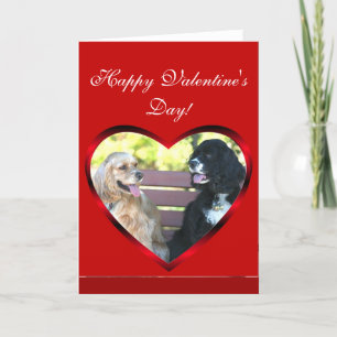 Happy Valentine's Day Cocker Spaniels card