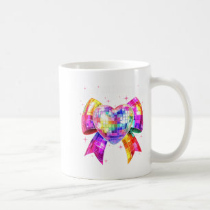 Happy Valentine's Day Coquette Disco Ball Heart Gi Coffee Mug