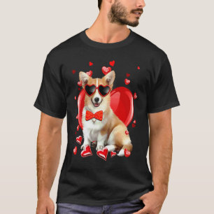 Happy Valentines Day Corgi Dog V Day T-Shirt