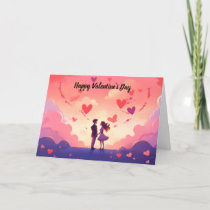 Happy Valentine's Day Couple Holiday Card