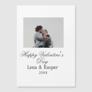 Happy Valentine's day couple photo modern simple t