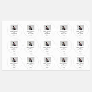 Happy Valentine's day couple photo modern simple t