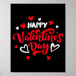 Happy Valentine's Day Couples Date Valentine Love Poster