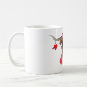 Happy Valentines Day Cow Coffee Mug