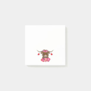 Happy Valentines Day Cow Post-it Notes