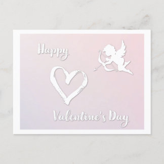 Happy Valentine's Day Cupid Holiday Postcard