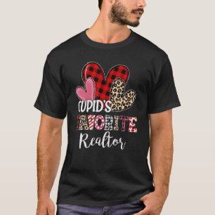 Happy Valentines Day Cupid's Favourite Realtor Tea T-Shirt