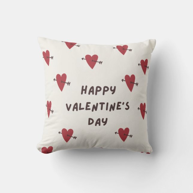 Happy valentine's Day  Cushion (Front)