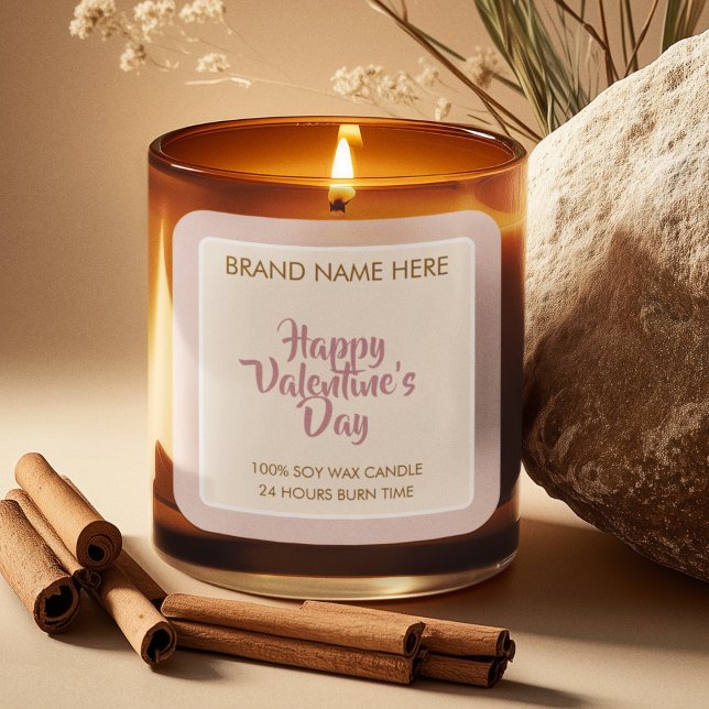 Happy Valentine's Day Custom Candle Labels  (Creator Uploaded)