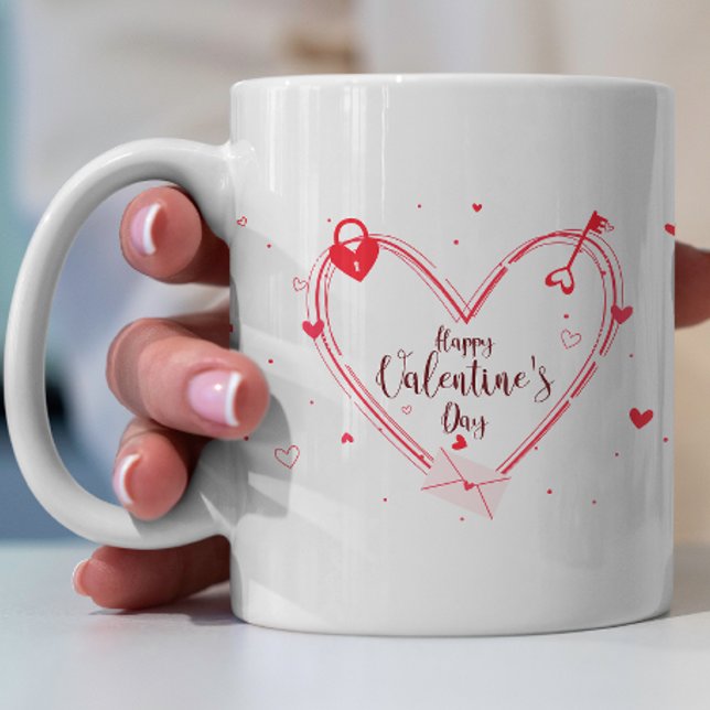 Happy Valentine's Day Custom Love Anniversary Coffee Mug (Creator Uploaded)