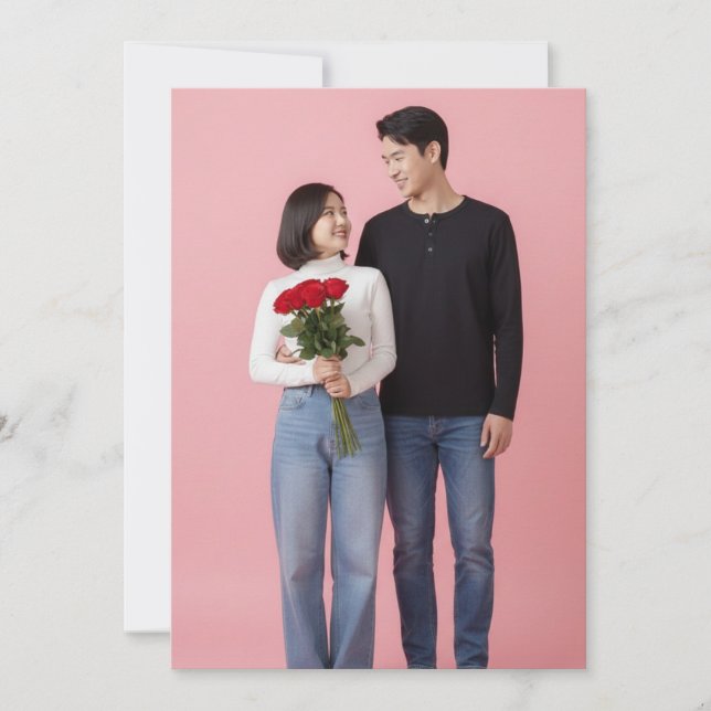 Happy Valentines Day Custom Photo Collage Holiday (Front)