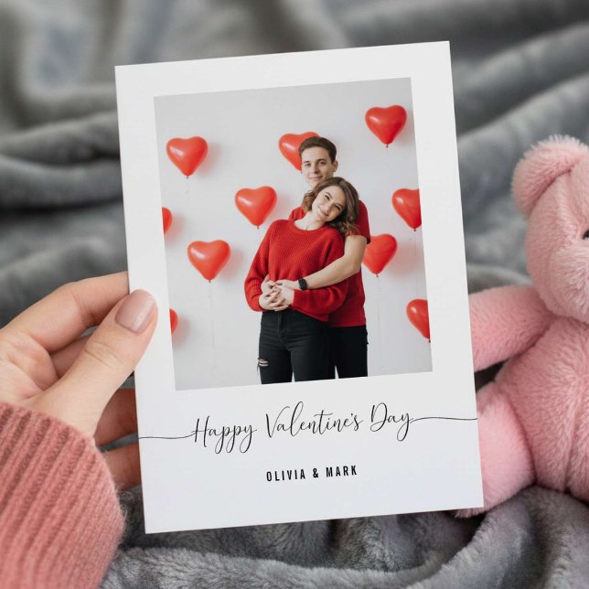Happy Valentines Day Custom Photo Collage love Holiday Card (Creator Uploaded)