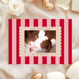 Happy Valentine's Day Custom Photograph Modern Holiday Card