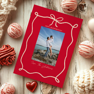 Happy Valentine's Day Custom Photograph Whimsical Holiday Card