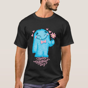 Happy Valentine's Day Cute Character Graphic T-Shirt