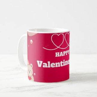 Happy Valentine's Day Cute Heart Mug