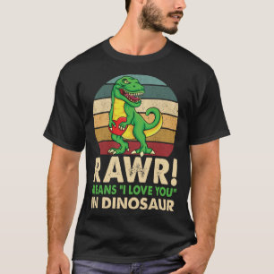 Happy Valentines Day Cute Rawr mean i love you Pul T-Shirt