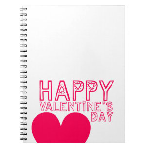 Happy Valentine's day Cute typo Notebook