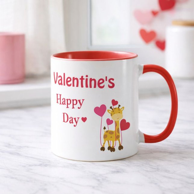 Happy Valentine's Day Dad Safari theme Mug (Creator Uploaded)