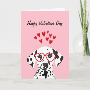Happy Valentines Day - Dalmatian dog card