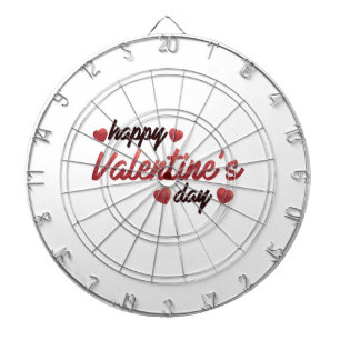 Happy Valentine's Day Dartboard