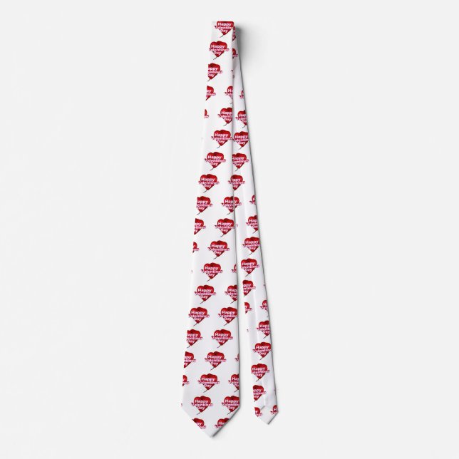 Happy Valentine's Day Decoration Tie (Front)