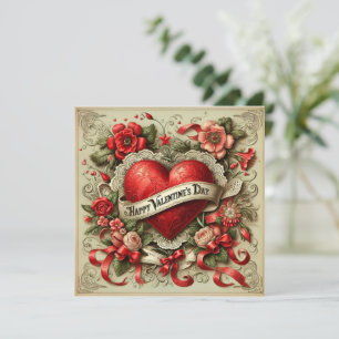 Happy Valentine's Day decorative illustration Card