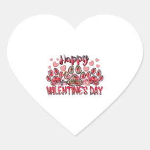 Happy Valentines Day Dog Pet Heart Sticker