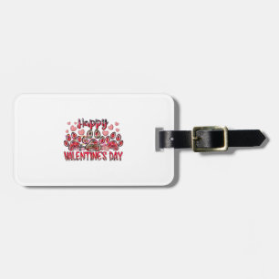Happy Valentines Day Dog Pet Luggage Tag