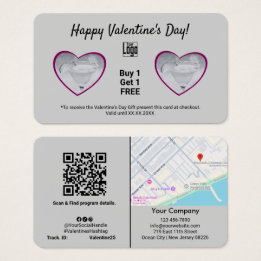 Happy Valentine's Day Drink Gift Voucher Card