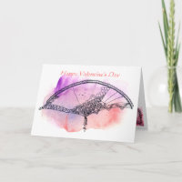 Happy Valentine's Day Elegantly Decorated Fan