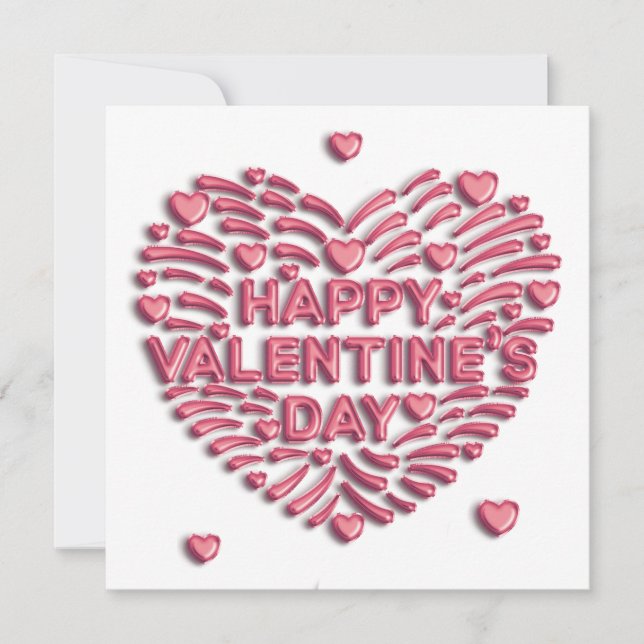 Happy Valentine's Day / Flat / Photo Card 5.25 (Front)