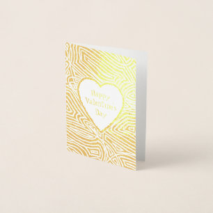 Happy Valentine's Day Foil Card