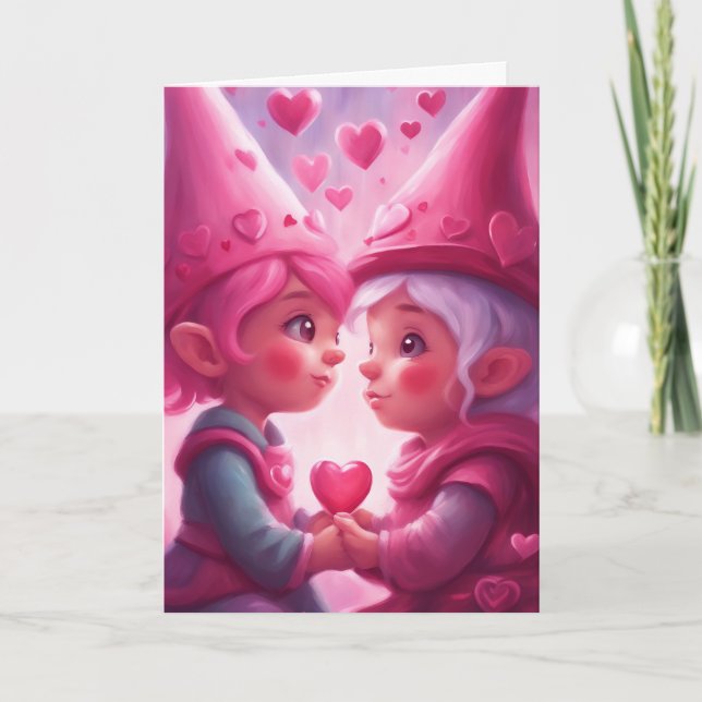 Happy Valentines Day -Folded Greeting Card (Front)