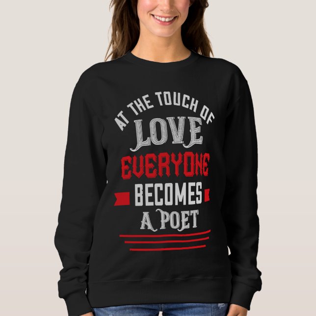 Happy Valentines Day  For Him Her   Valentine Day Sweatshirt (Front)