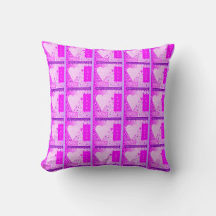 Happy Valentine's Day Forever Love Hearts Pink Cushion