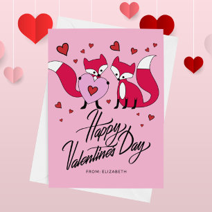 HAPPY VALENTINE'S DAY Foxy Friends