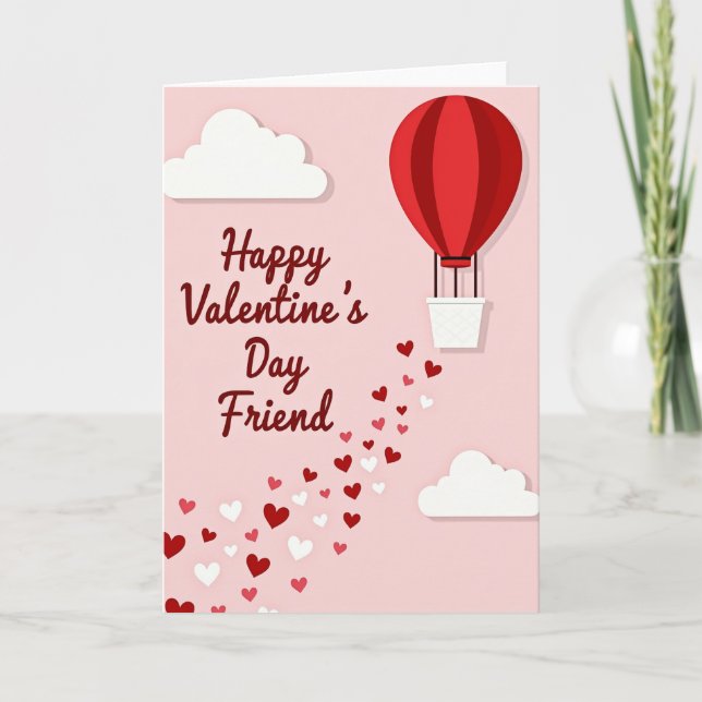 Happy Valentines Day Friend Card (Front)