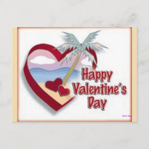 Happy Valentine's Day From Florida Holiday Postcard