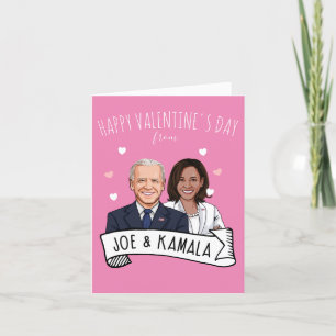 Happy Valentine's Day from Joe and Kamala Card