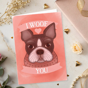 Happy Valentines Day From the Dog Card