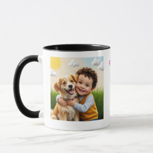 Happy Valentines Day From The Dog Golden Retriever Mug