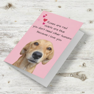 Happy Valentine's Day From The Dog Lover Card
