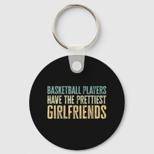Happy Valentine's Day Fun Bysketbyll Player Valent Key Ring