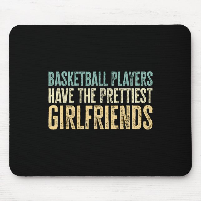Happy Valentine's Day Fun Bysketbyll Player Valent Mouse Pad (Front)