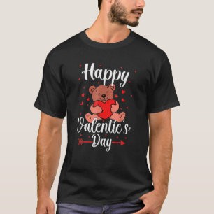 Happy Valentine's Day Funny Bear Lover Coupid T-Shirt