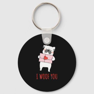 Happy Valentine's Day -Funny Dog Valentine Quotes Key Ring