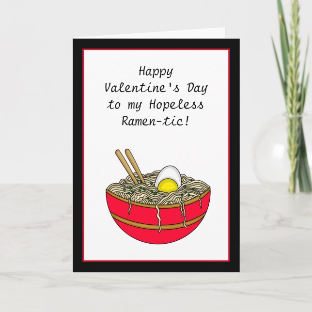 Happy Valentine's Day | Funny Food Pun Card (Front)