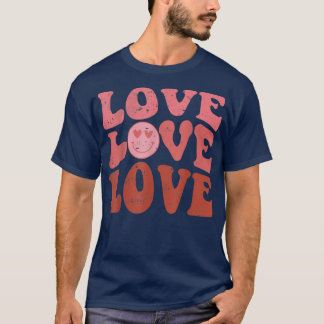 Happy Valentine's Day Funny Retro Love Graphic T-S T-Shirt