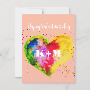 Happy Valentines Day Gay Couple LGBT Holiday Card